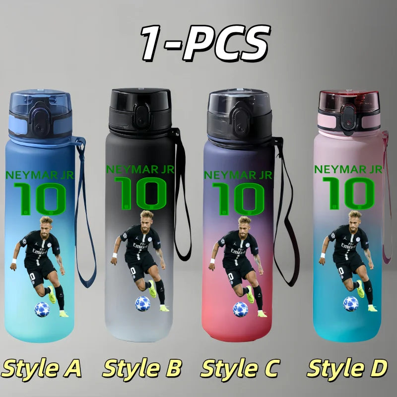 Football Star Character Water Cup Large Capacity Outdoor Portable Leak-proof Drinking Bottle Boys and Girls Gift Drinking Kettle