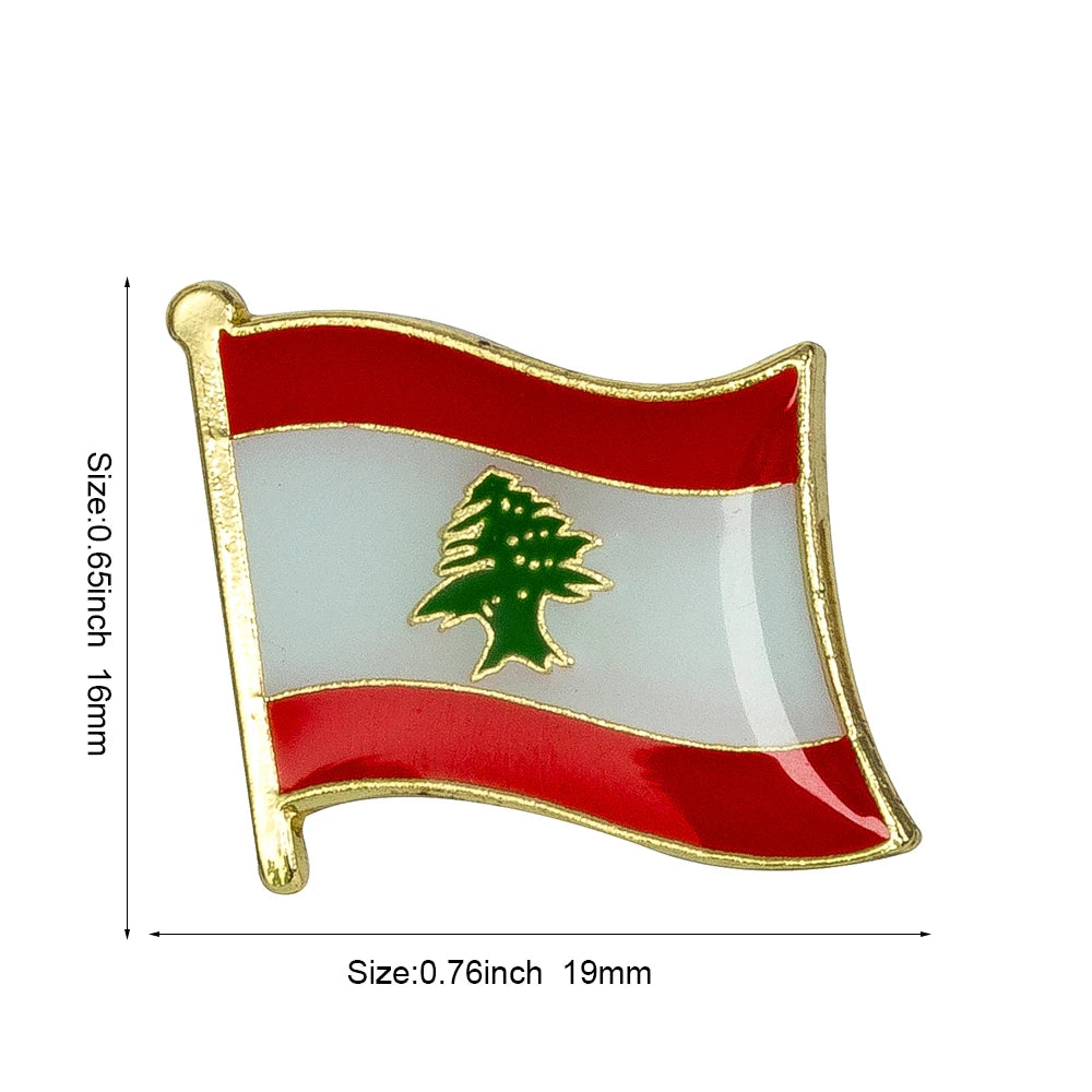 Haiti South Korea Turkey Netherlands Honduras Djibouti Kyrgyzstan Guinea Guinea-Bissau Canada Flag Badge Lapel Pins Brooch