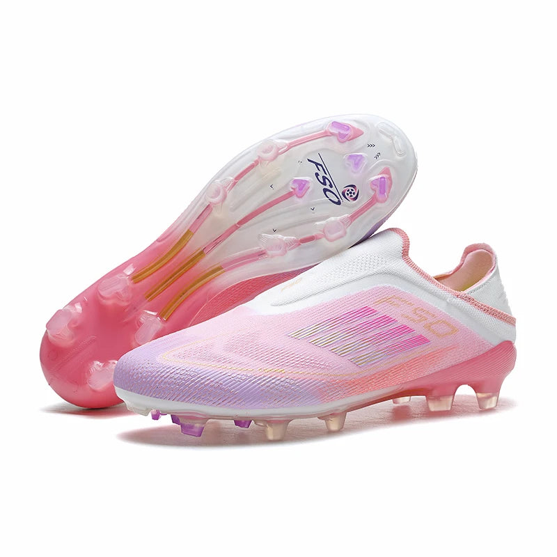 New Men Football Boots Training Non Slip Soccer Shoes Match Adult Cleats Outdoor Sport Boys Breathable Long Spikes Comfortable