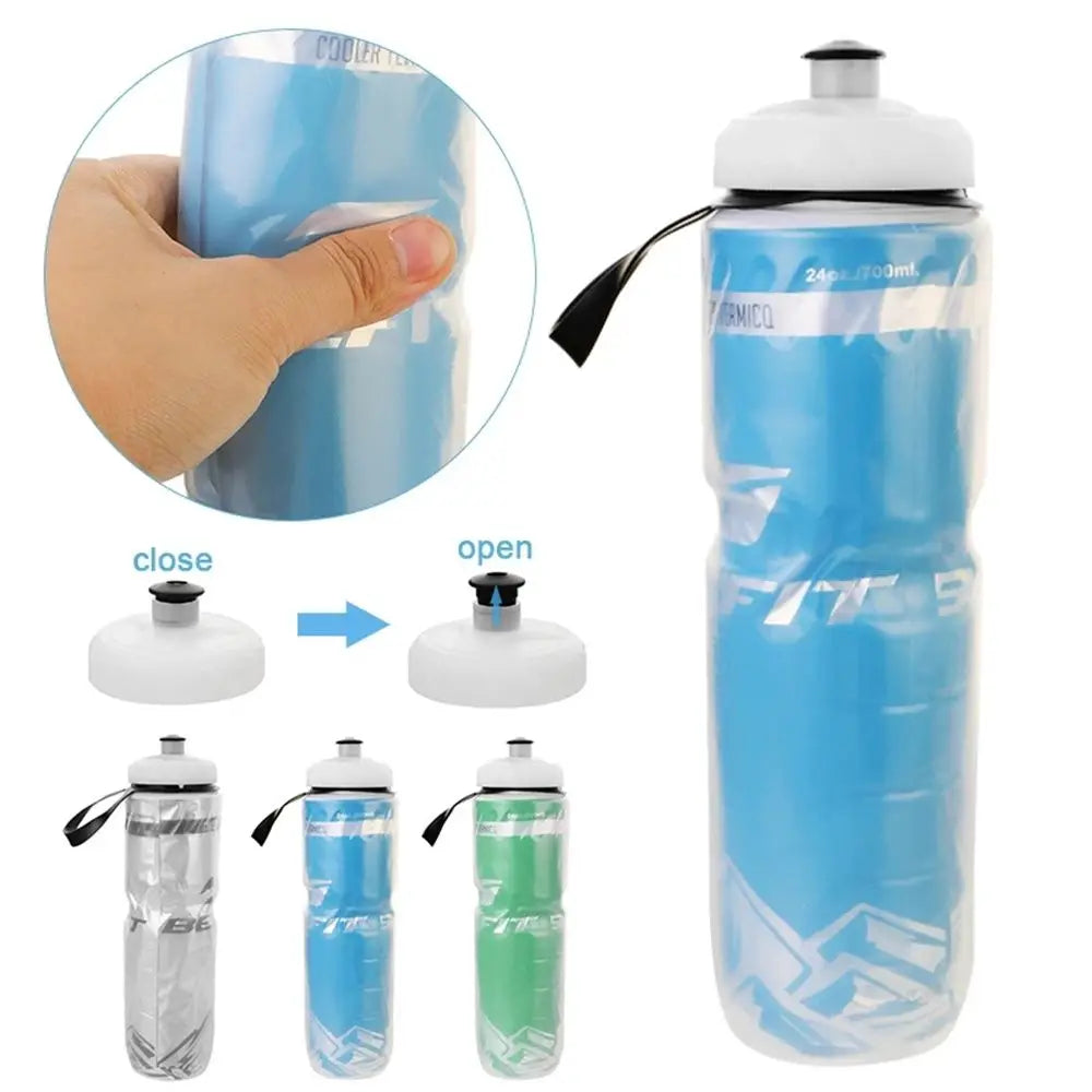 750ML Travel Gym Cycling Equipment Dual Layer Thermal Keeping Sports Bottle Drinking Canteen Sport Cup Bicycle Water Bottles