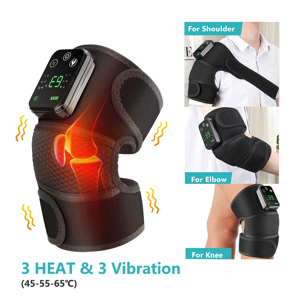 Cordless Heated Knee Massager & Recovery Wrap