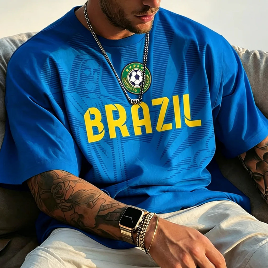 2026 Summer New Brazil Jesus Soccer Jersey Outdoor Soccer Training Breathable Jersey Men s Quick Dry T Shirt for Sports Running
