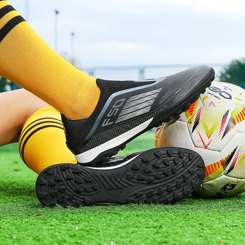 New Men Football Boots Training Non Slip Soccer Shoes Match Adult Cleats Outdoor Sport Boys Breathable Long Spikes Comfortable