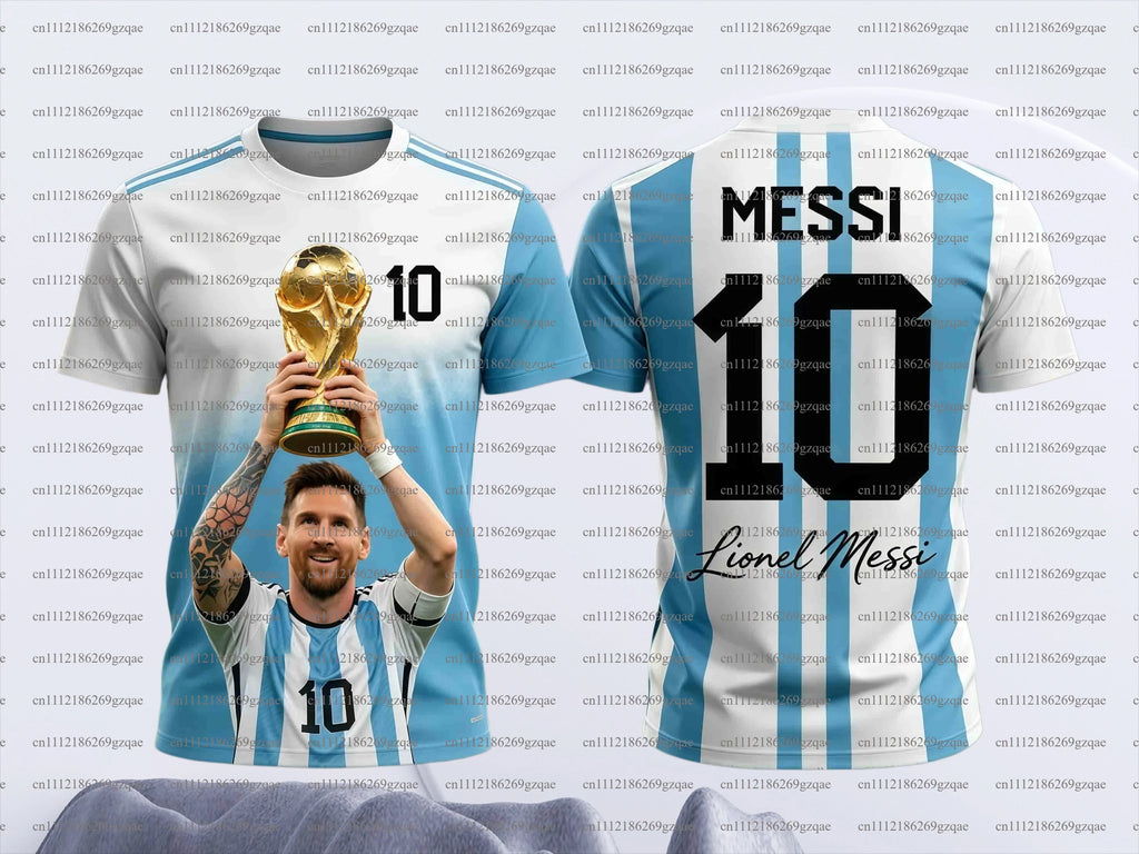 2026  MESSI #10 Fan Edition Football Jersey Kids and Adults Soft Training Tee Suitable for Hot Summer Sports Activities