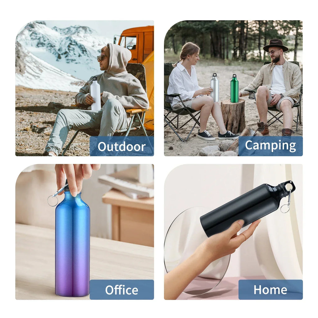 Football Star Ronaldos Aluminum Outdoor Sport Water Bottle CR7 Drinking Kettle Drinking Cup Leakproof Water Jug for Running Gift