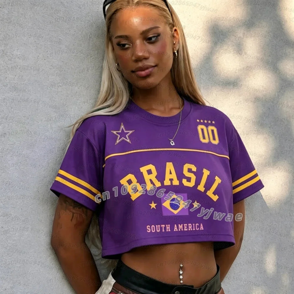 Brazil Women's Crrop Jersey