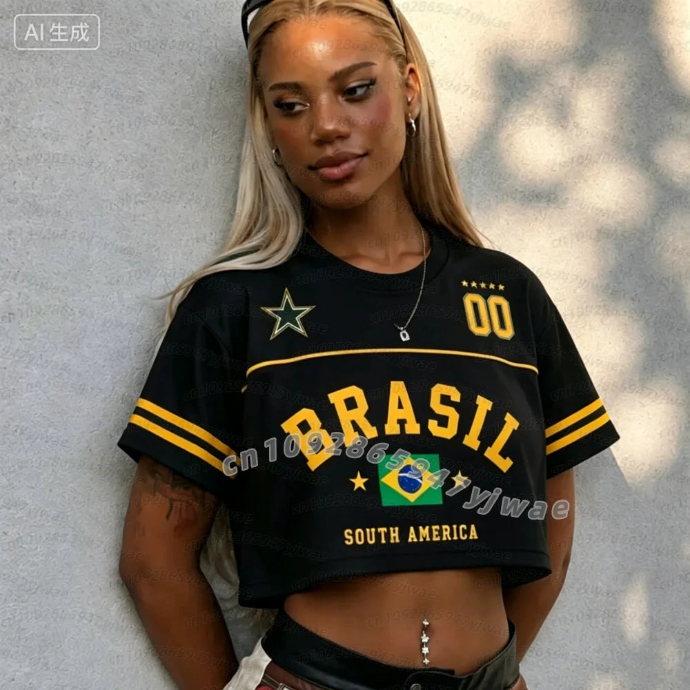 Brazil Women's Crrop Jersey
