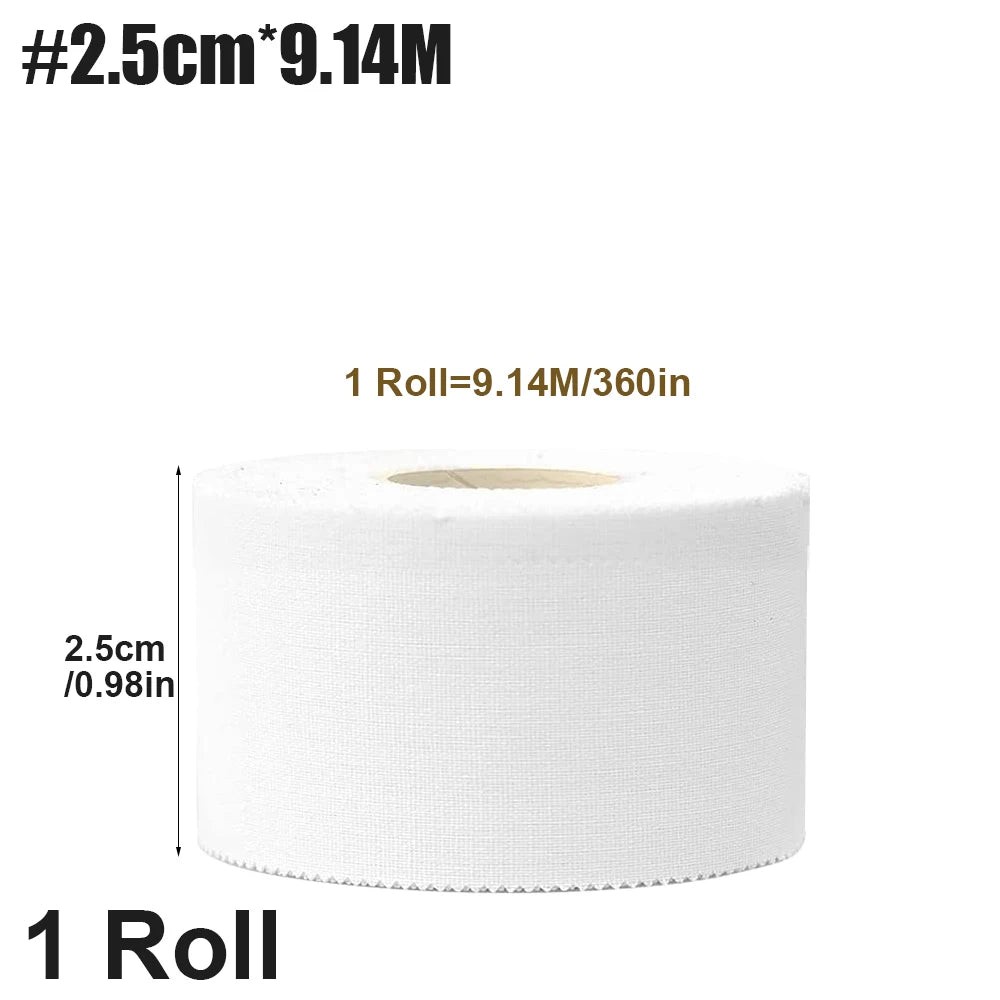 4-Rolls Athletic Sports Tape | Very Strong Easy Tear NO Sticky Residue | Best Tape for Athlete & Trainers | Fingers Ankles Wrist