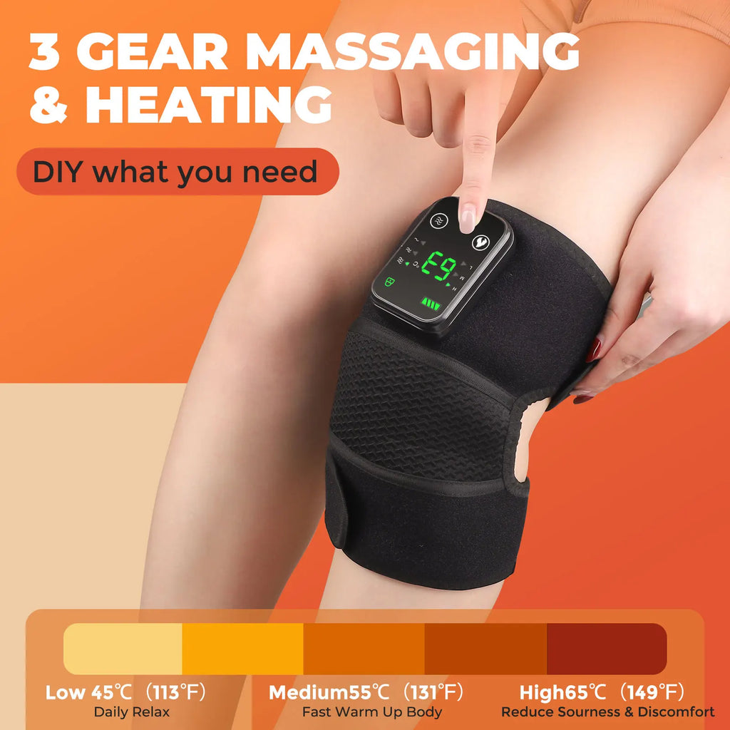 3-in-1 Heated Knee Massager & Joint Recovery Wrap