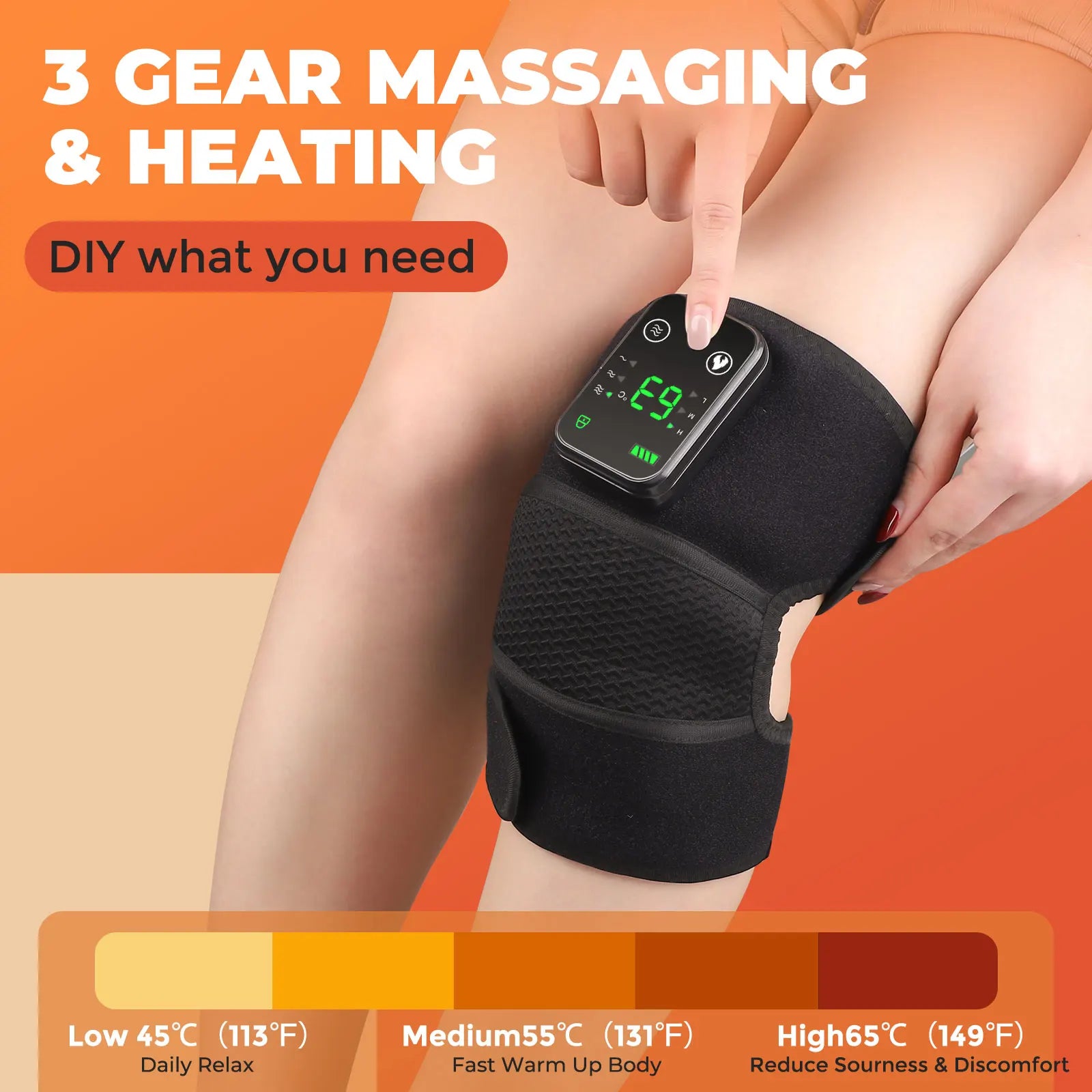 3-in-1 Heated Knee Massager & Joint Recovery Wrap