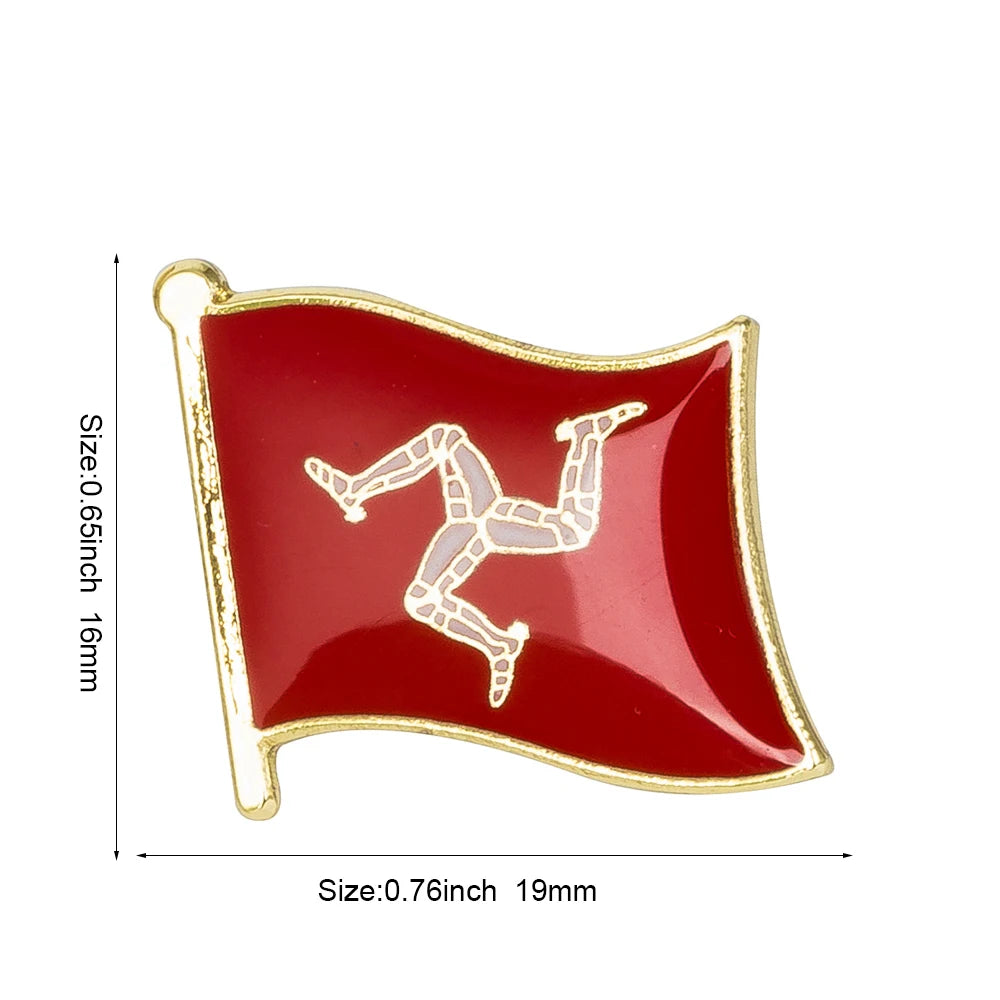 Haiti South Korea Turkey Netherlands Honduras Djibouti Kyrgyzstan Guinea Guinea-Bissau Canada Flag Badge Lapel Pins Brooch