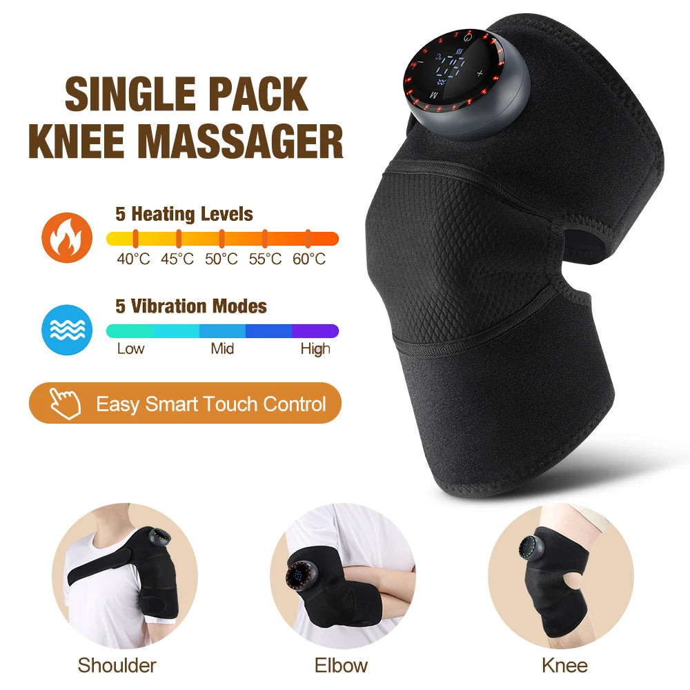 Cordless Heated Knee Massager & Recovery Wrap