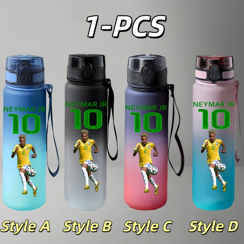 Football Star Character Water Cup Large Capacity Outdoor Portable Leak-proof Drinking Bottle Boys and Girls Gift Drinking Kettle