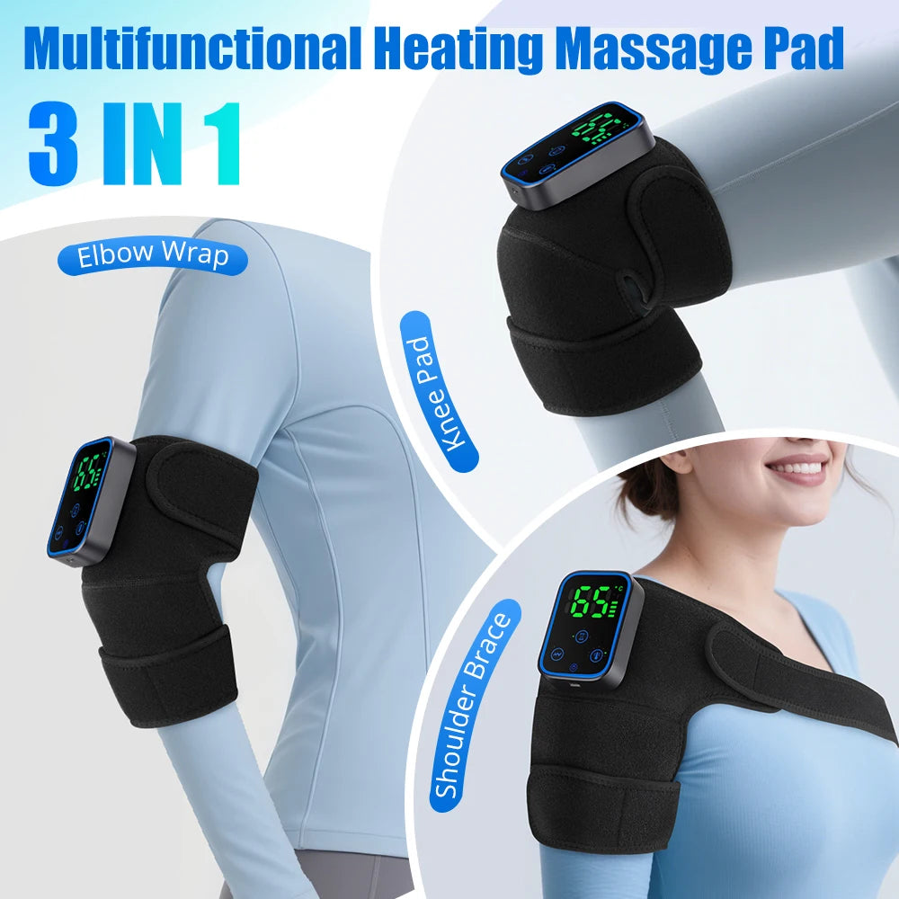 Cordless Heated Knee Massager & Recovery Wrap
