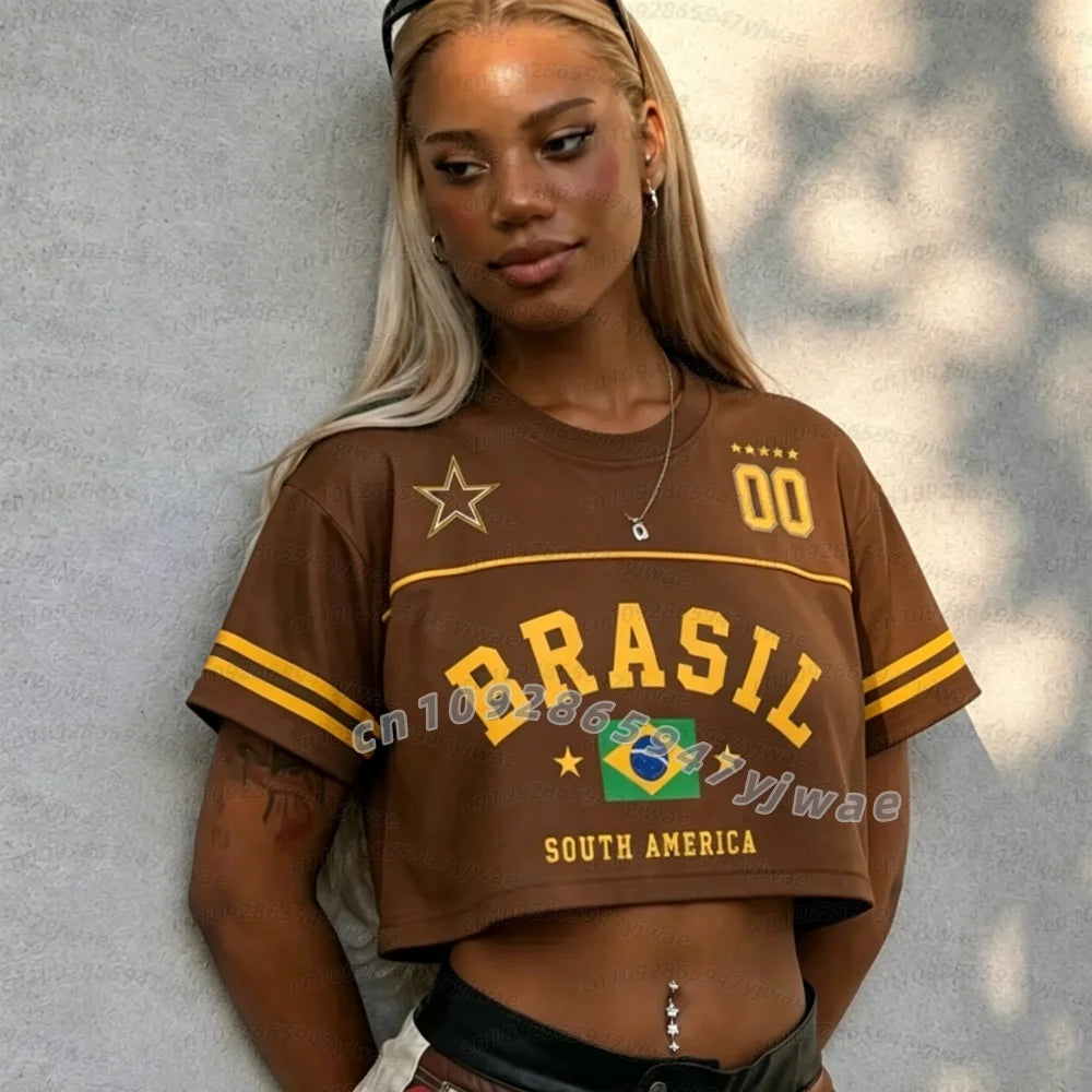 Brazil Women's Crrop Jersey