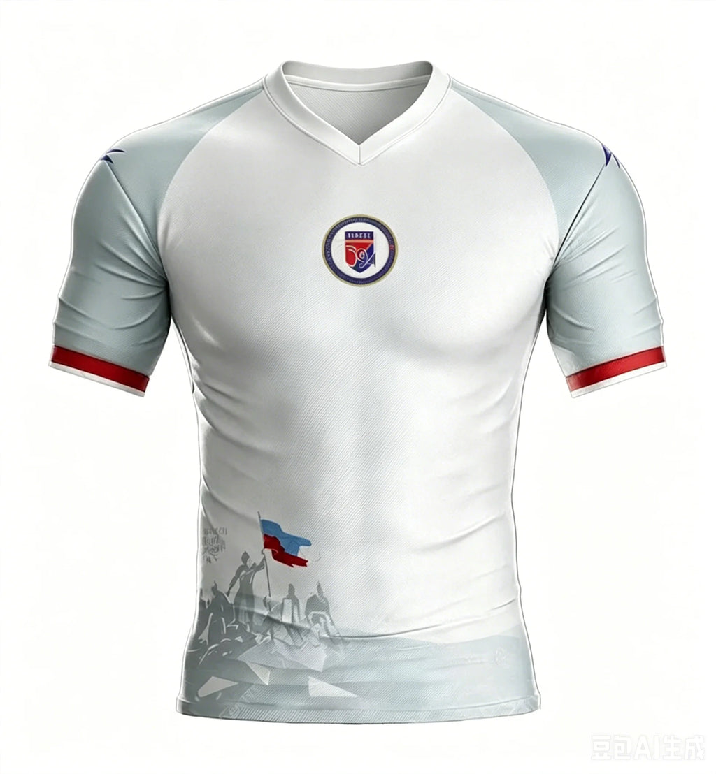 2026 Haiti Soccer Jersey Short Sleeve Sport T-Shirt Gym Training Workout Athletic Fitness Running Top Men's Women  Quick Dry Top