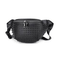 Men Clutch Bag Fashion Personalized Rivet Design HighQuality Leather Waterproof Wallet Versatile Contrast Color Simple ZipperBag