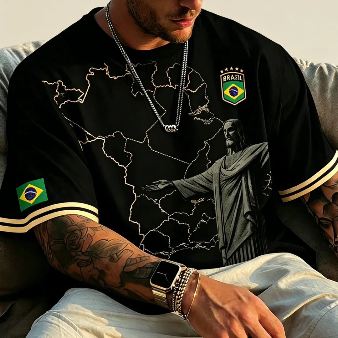 2026 Summer New Brazil Jesus Soccer Jersey Outdoor Soccer Training Breathable Jersey Men s Quick Dry T Shirt for Sports Running