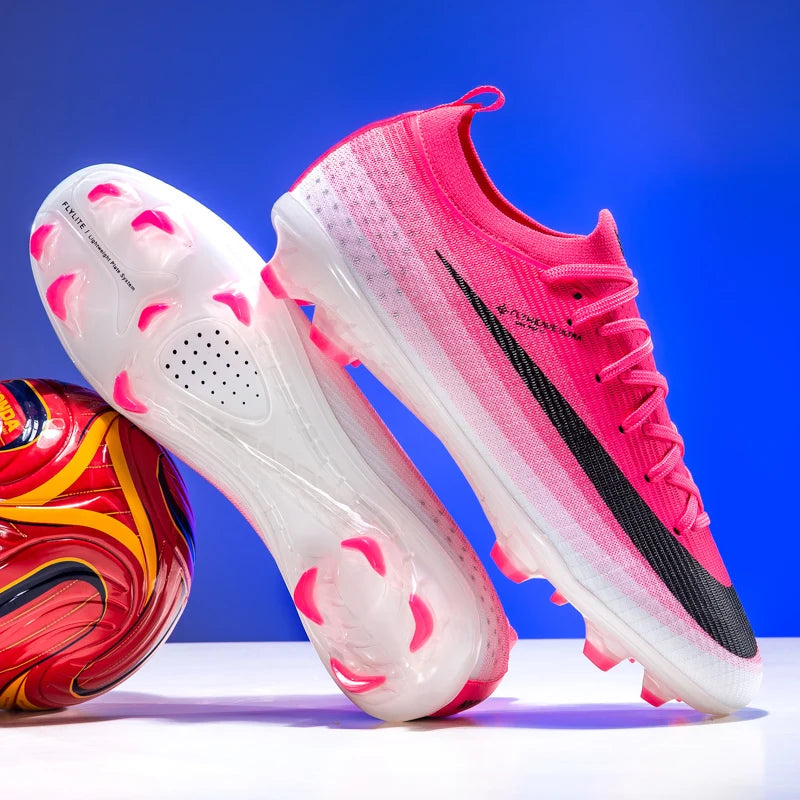 New Mens Outdoor Soccer Shoes Cleats Professional Football Shoes Kid Football Field Boots Comfortable Non-Slip Training Sneakers