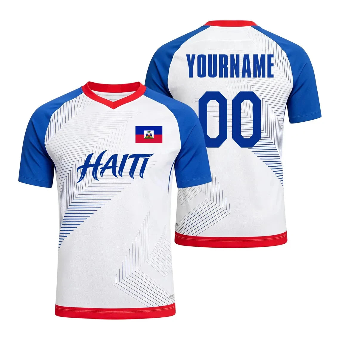Custom Haiti 2026 Football Jersey Personalized Diy Name Number Haitian Soccer T Shirts Quick Dry Loose Short Sleeve Sports Tees