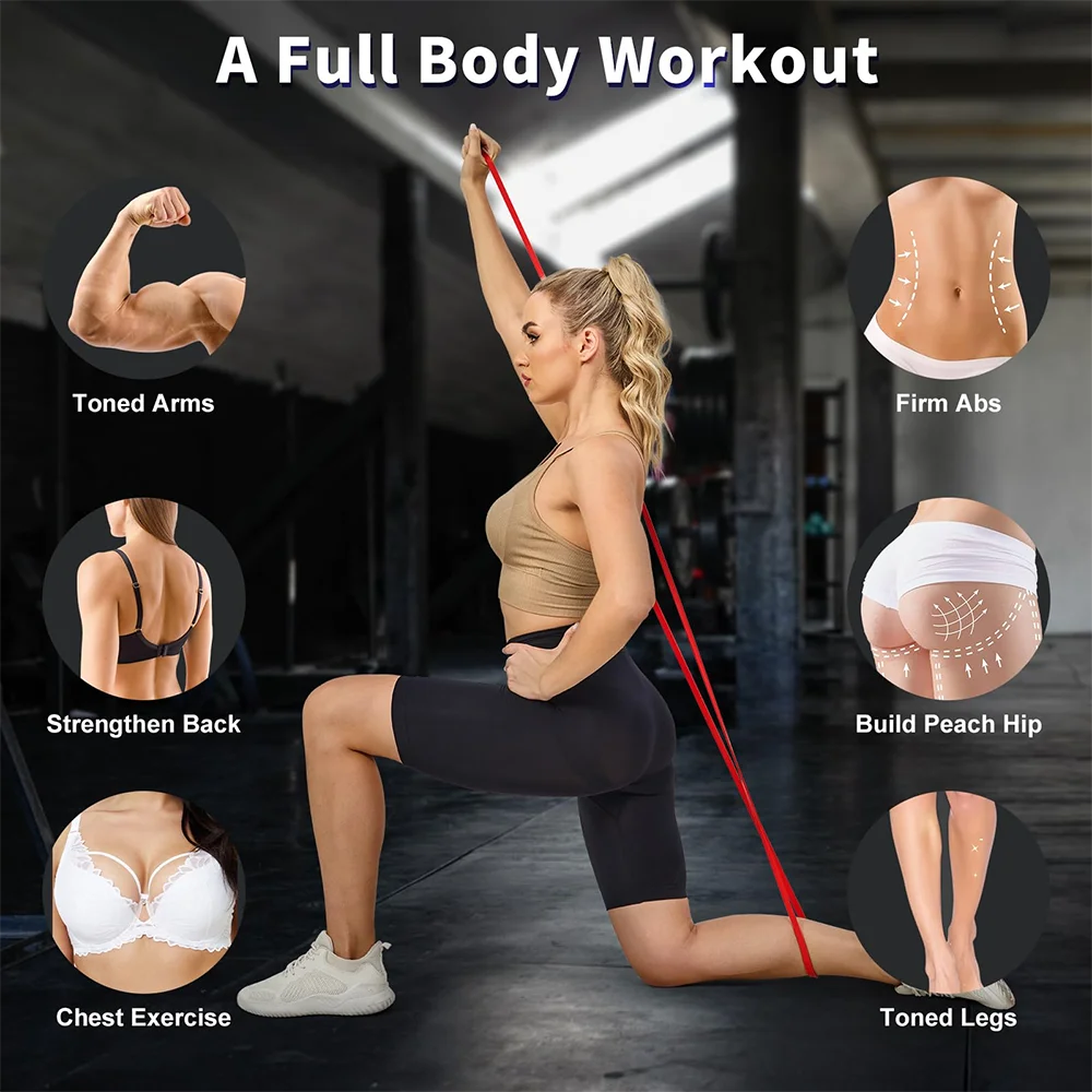 Pull-Up Assistance Resistance Bands Set (7 Strength Levels)