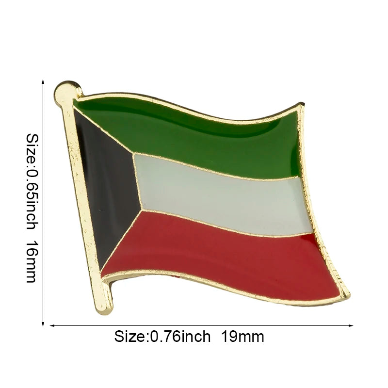 Haiti South Korea Turkey Netherlands Honduras Djibouti Kyrgyzstan Guinea Guinea-Bissau Canada Flag Badge Lapel Pins Brooch