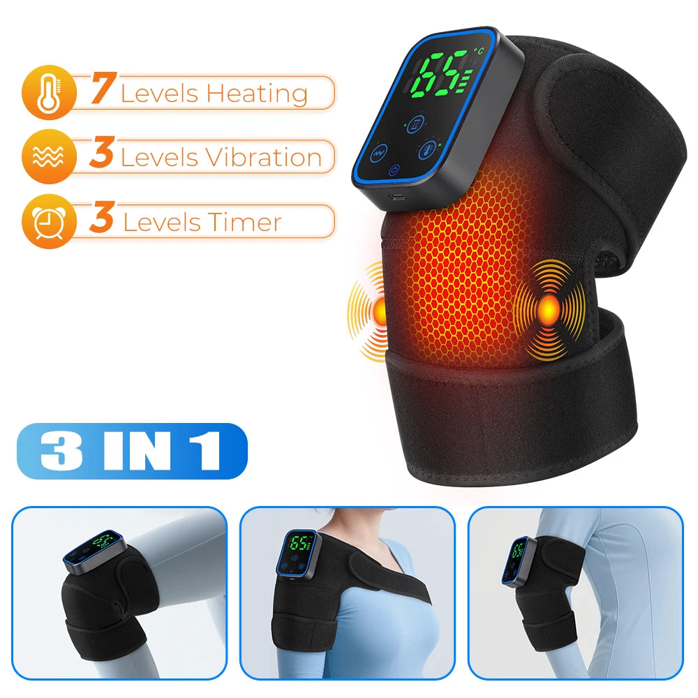 Cordless Heated Knee Massager & Recovery Wrap